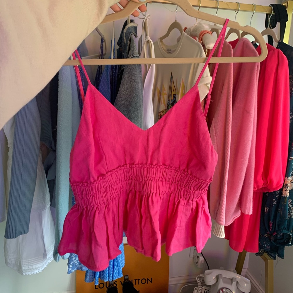 Hot pink tank top